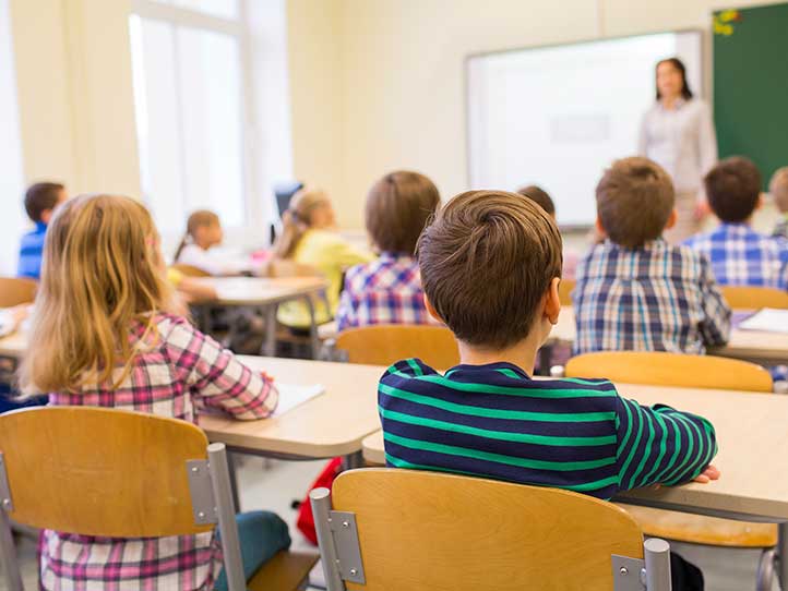 students in a classroom