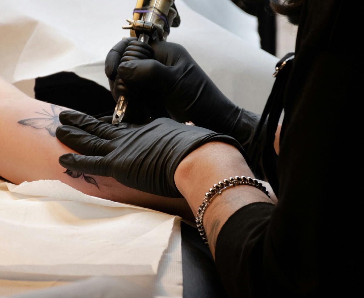 tattoo artist at work